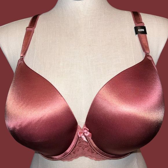 NWT Plus Size Torrid T Shirt 360 Bra Lace Rose Blush Size 42DD - Picture 1 of 4